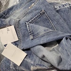 KanCan 1990s Wide Leg Jeans Med Wash High Rise Denim